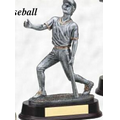 9 1/2" Resin Sculpture Award w/ Base (Bat Down/ Male)